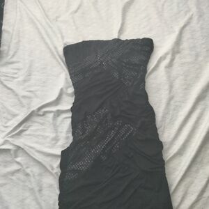 Body Central Black Strapless Dress